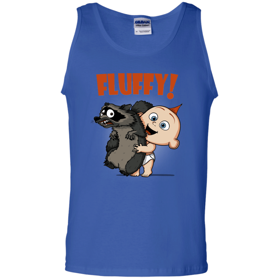 T-Shirts Royal / S Fluffy Raccoon Men's Tank Top