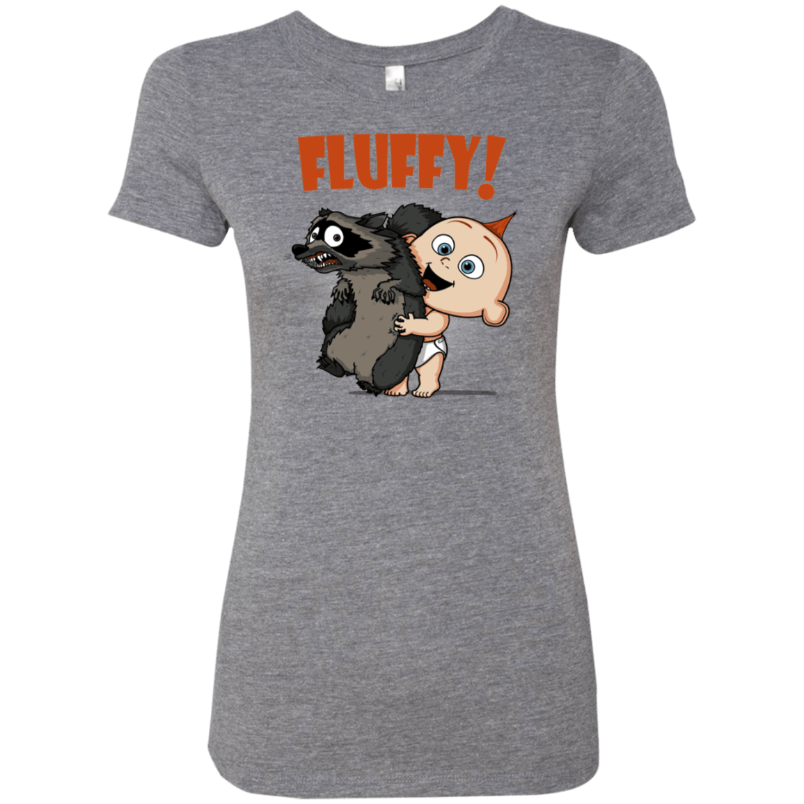 T-Shirts Premium Heather / S Fluffy Raccoon Women's Triblend T-Shirt