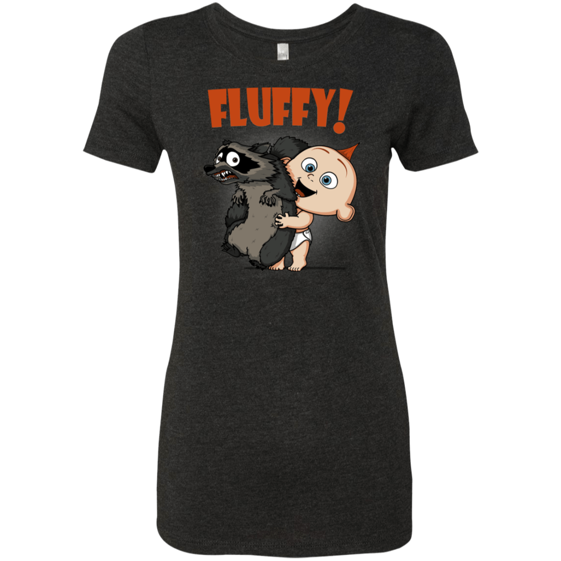 T-Shirts Vintage Black / S Fluffy Raccoon Women's Triblend T-Shirt