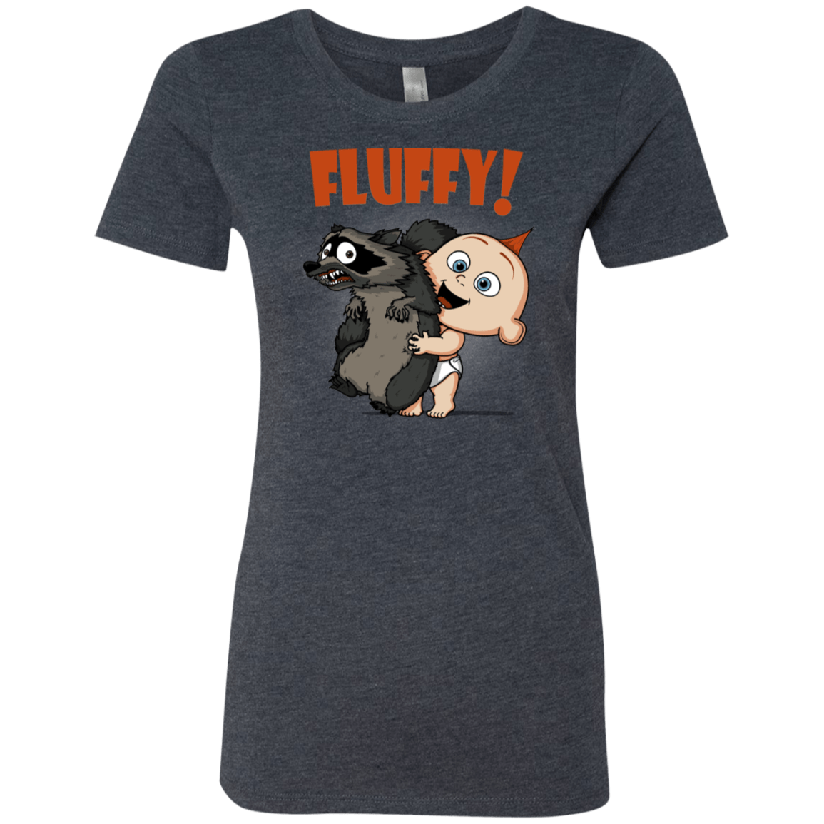T-Shirts Vintage Navy / S Fluffy Raccoon Women's Triblend T-Shirt