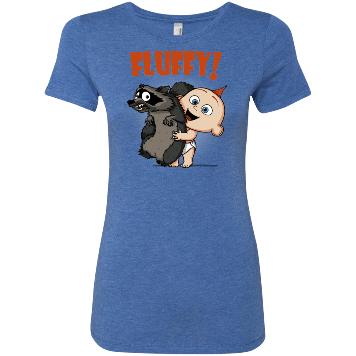 T-Shirts Vintage Royal / S Fluffy Raccoon Women's Triblend T-Shirt
