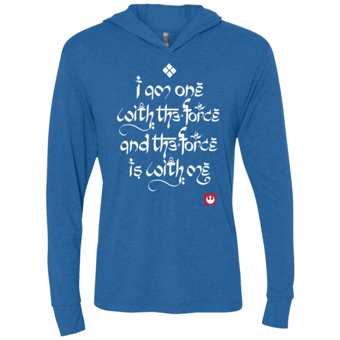 T-Shirts Vintage Royal / X-Small Force Mantra White Triblend Long Sleeve Hoodie Tee