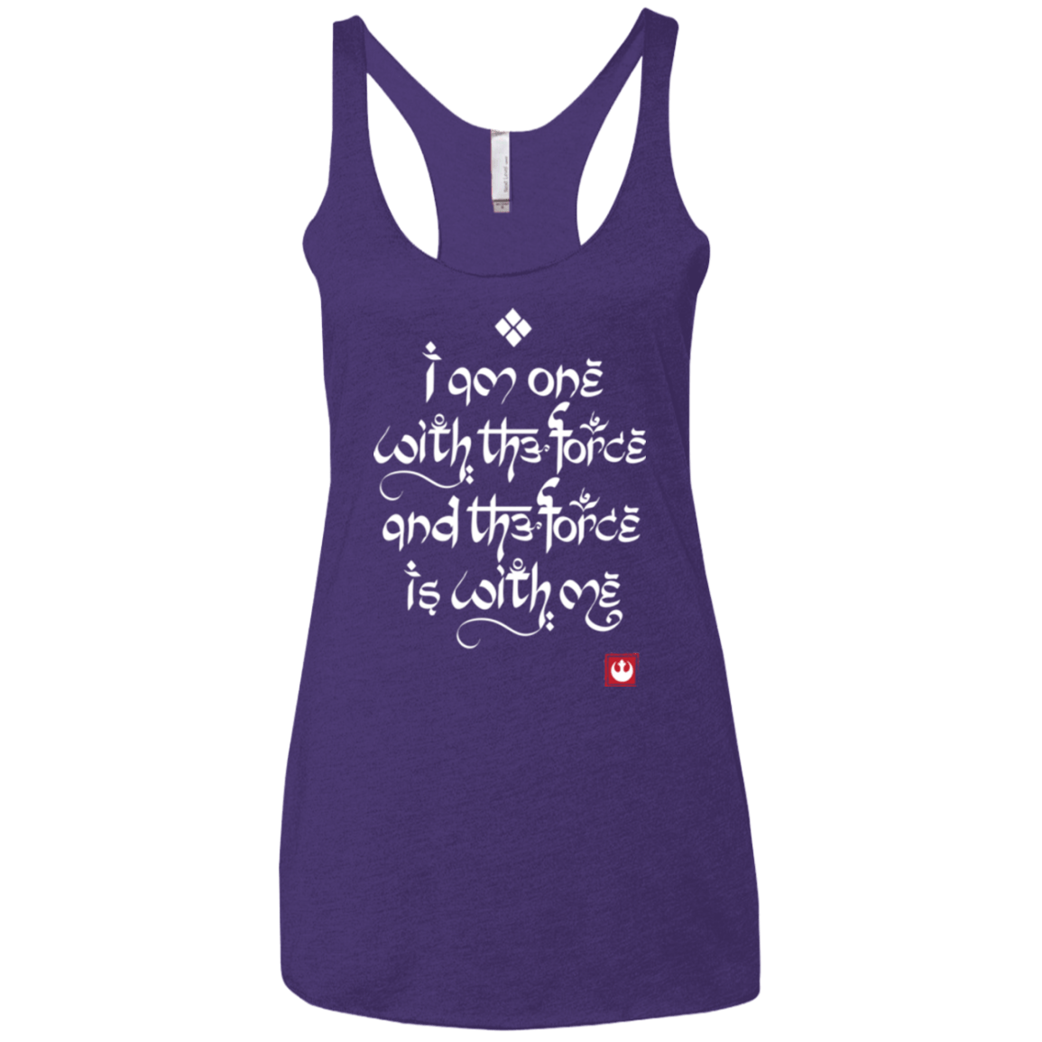 T-Shirts Purple / X-Small Force Mantra White Women's Triblend Racerback Tank