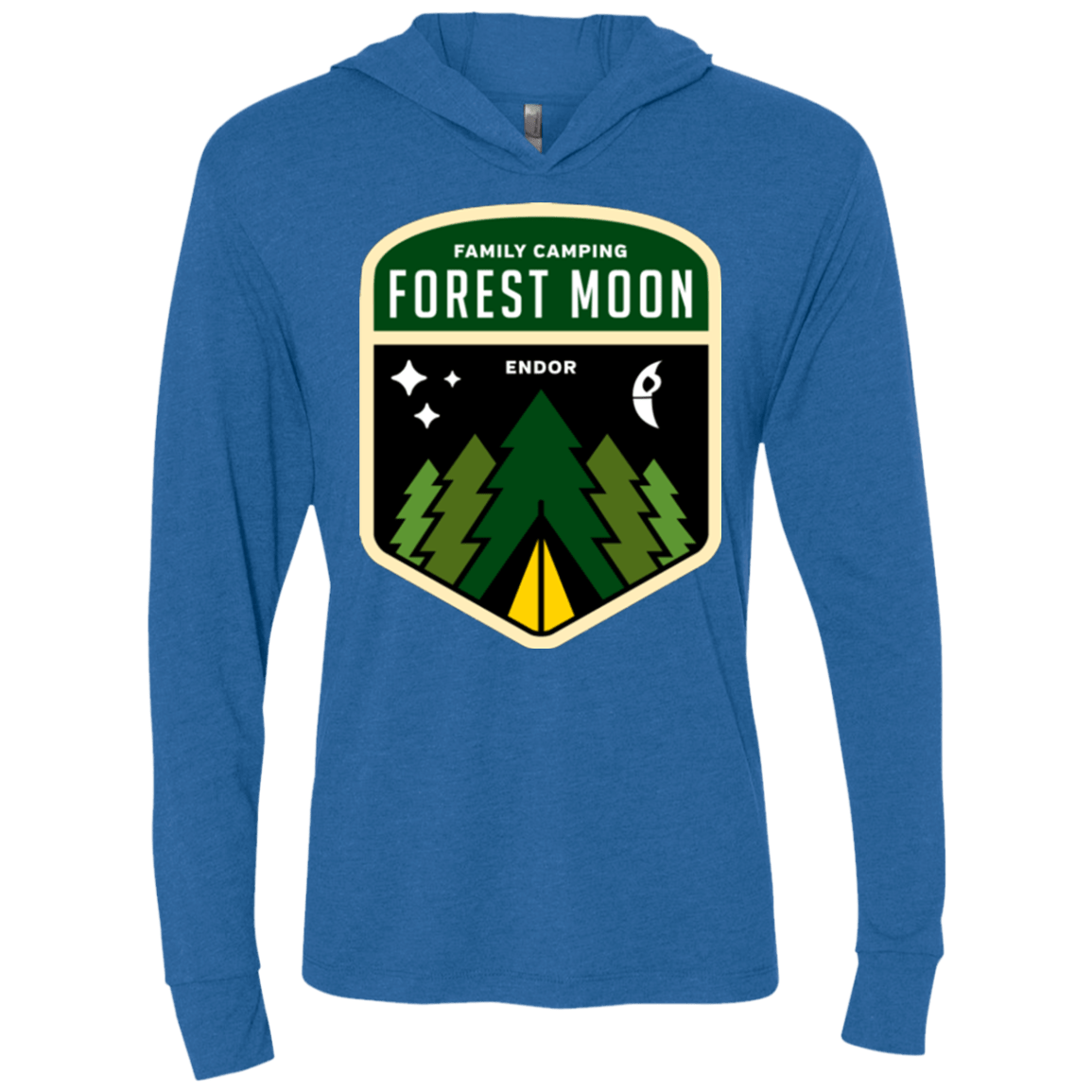 T-Shirts Vintage Royal / X-Small Forest Moon Triblend Long Sleeve Hoodie Tee