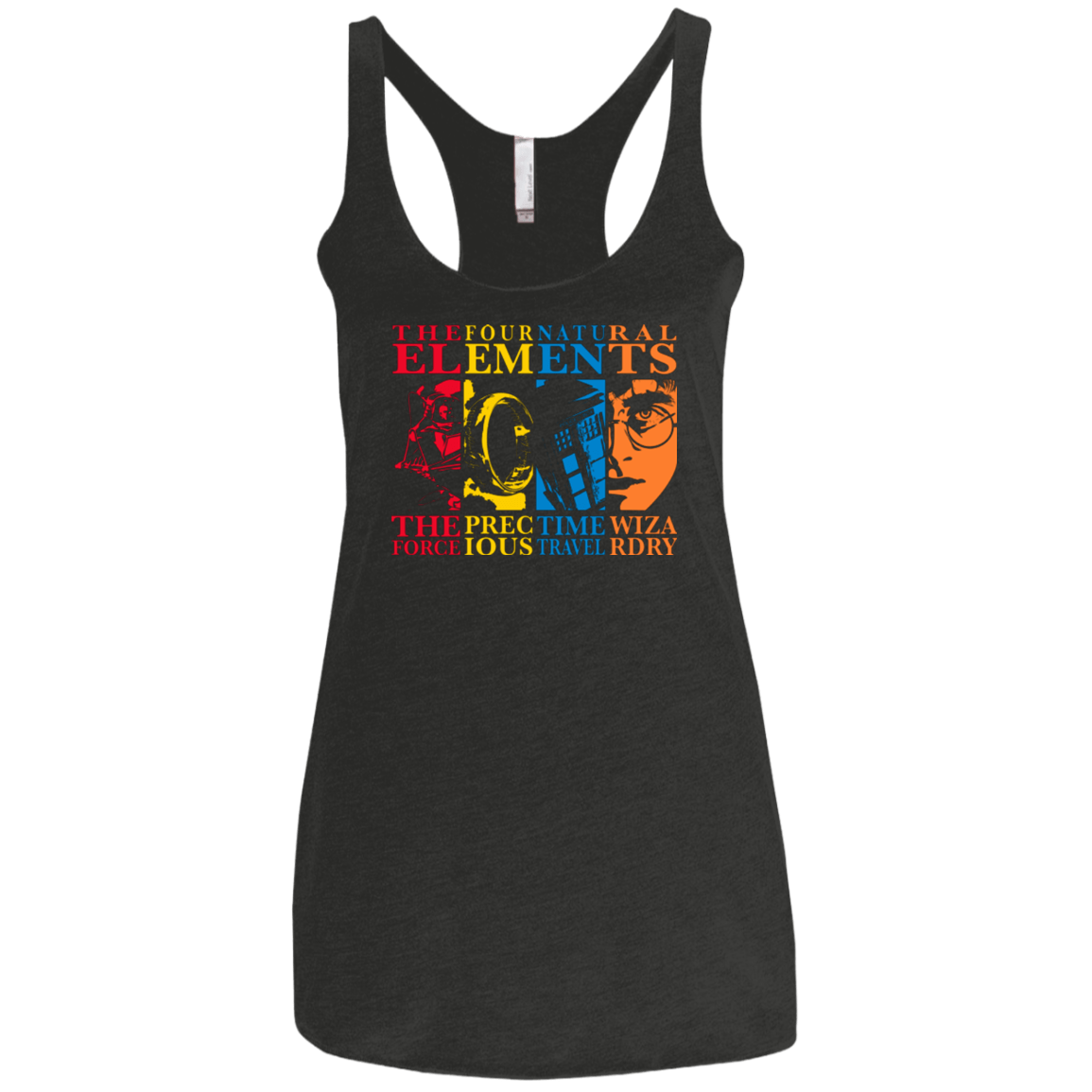 T-Shirts Vintage Black / X-Small Four Elements Women's Triblend Racerback Tank