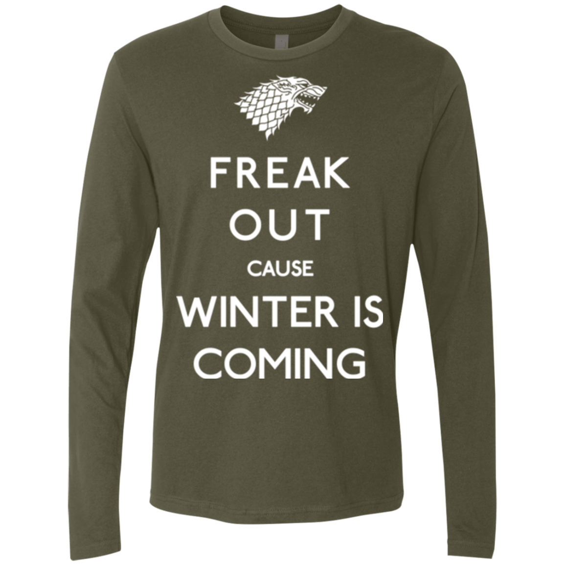 T-Shirts Military Green / Small Freak winter Men's Premium Long Sleeve
