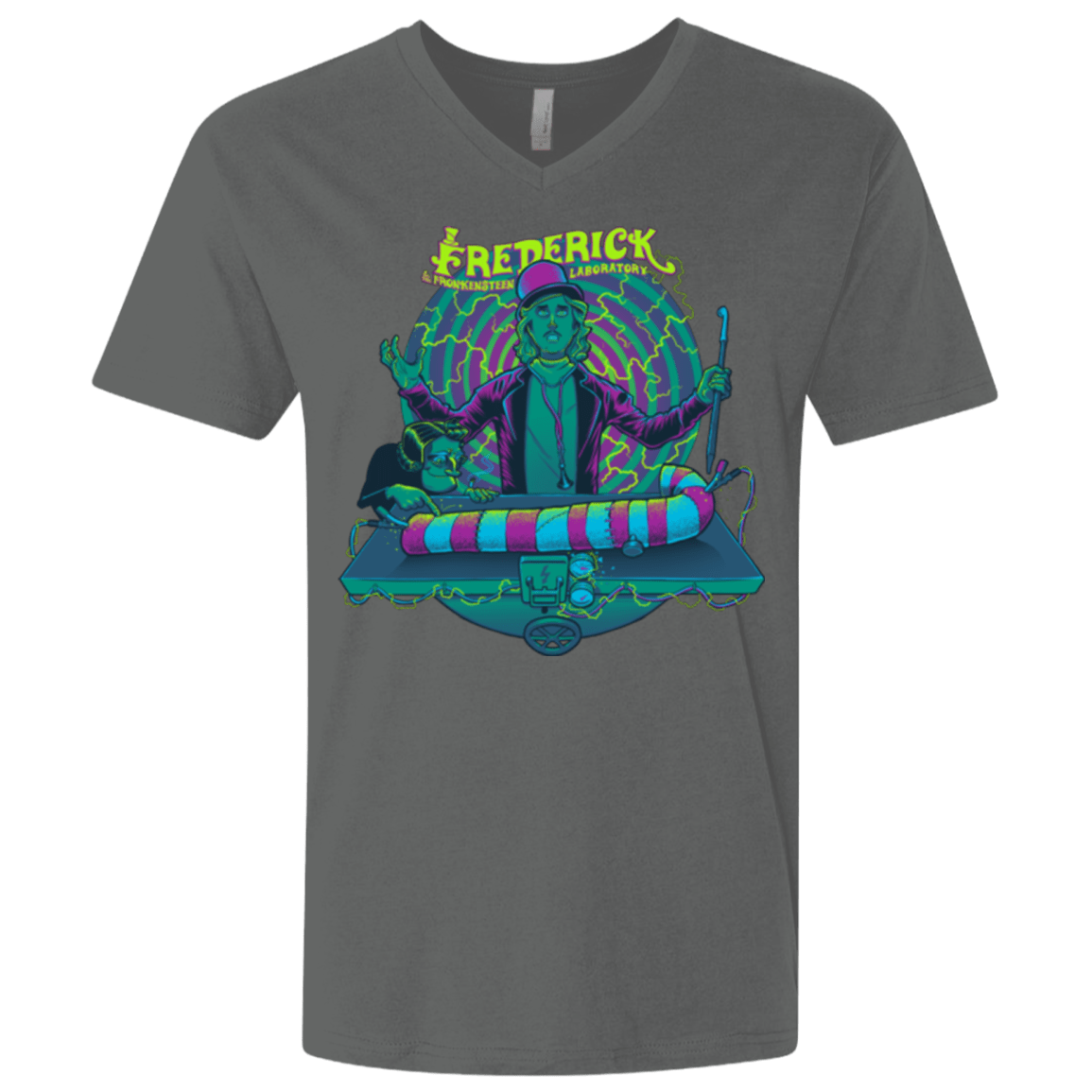 T-Shirts Heavy Metal / X-Small FREDERICK Men's Premium V-Neck