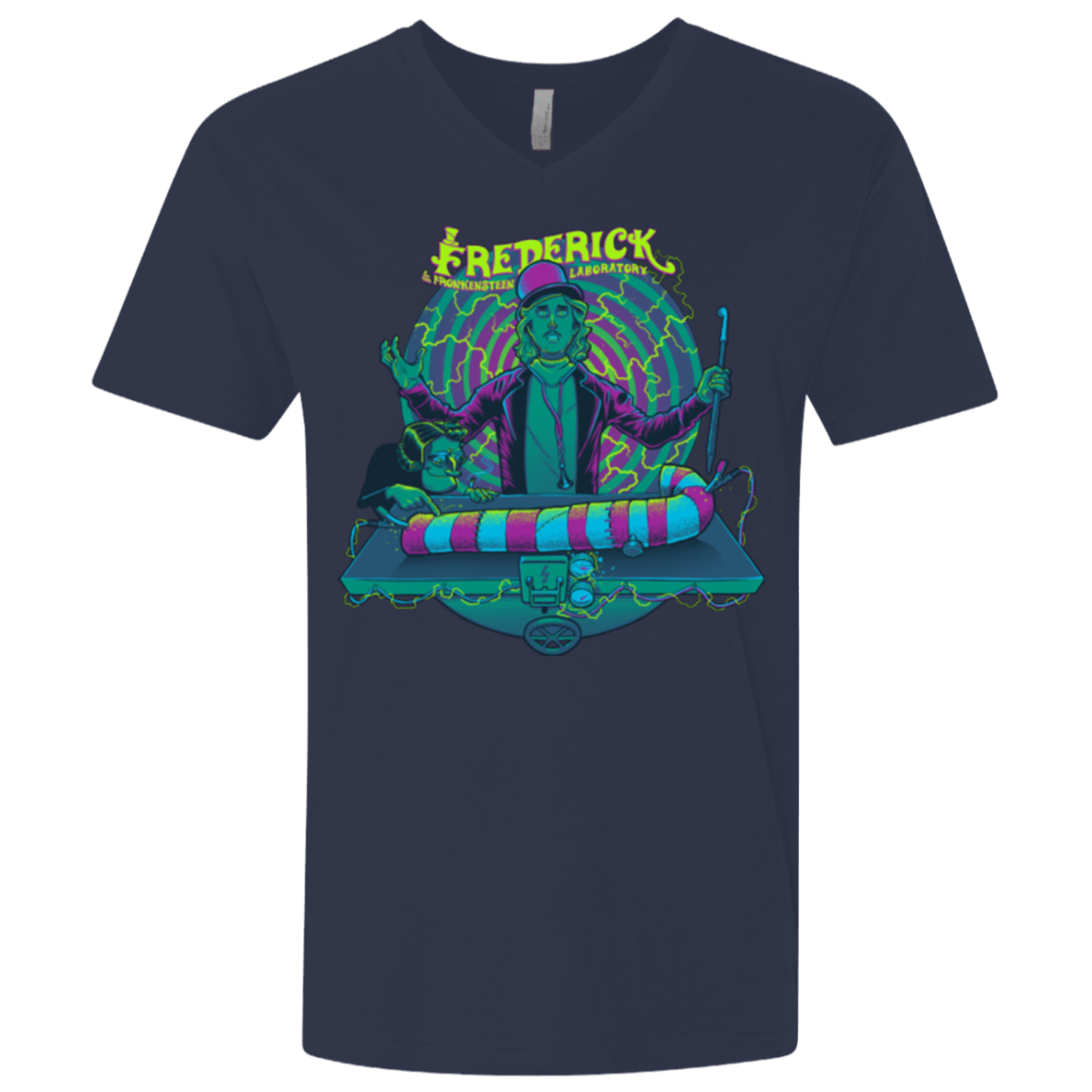 T-Shirts Midnight Navy / X-Small FREDERICK Men's Premium V-Neck