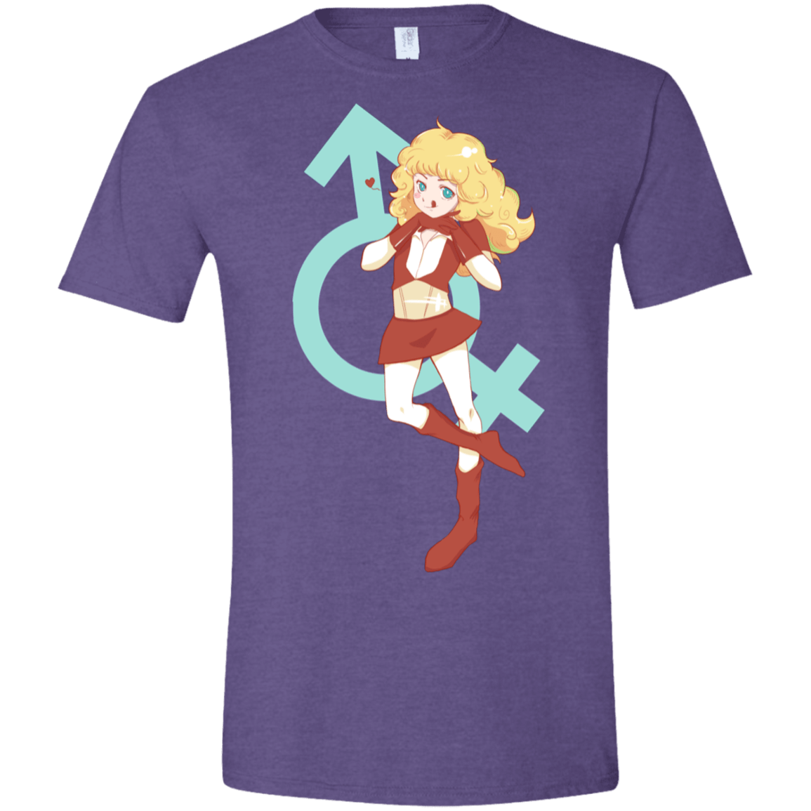 T-Shirts Heather Purple / S Frol Men's Semi-Fitted Softstyle