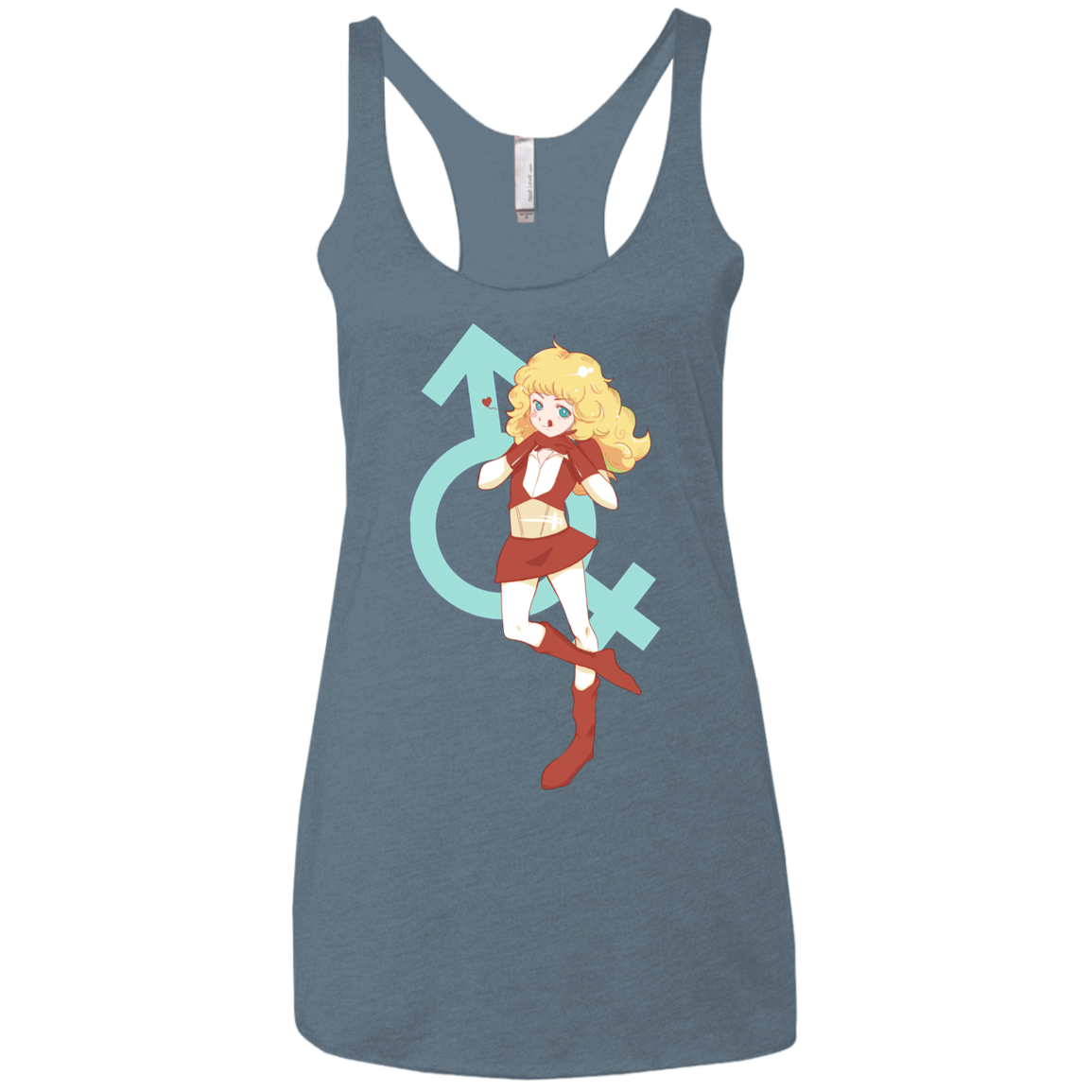 T-Shirts Indigo / X-Small Frol Women's Triblend Racerback Tank