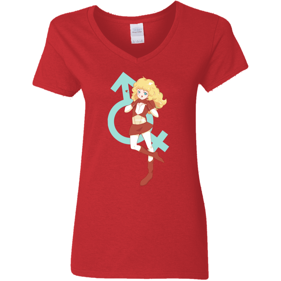 T-Shirts Red / S Frol Women's V-Neck T-Shirt