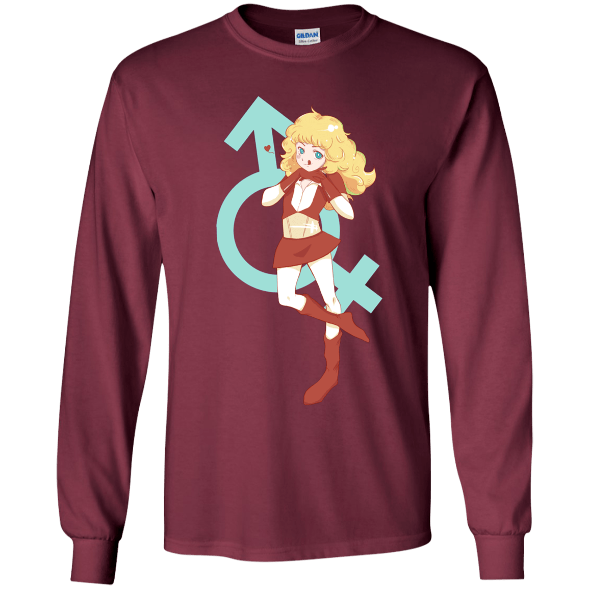 T-Shirts Maroon / YS Frol Youth Long Sleeve T-Shirt