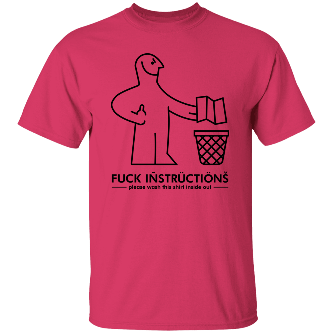 T-Shirts Heliconia / S Fuck Instructions T-Shirt