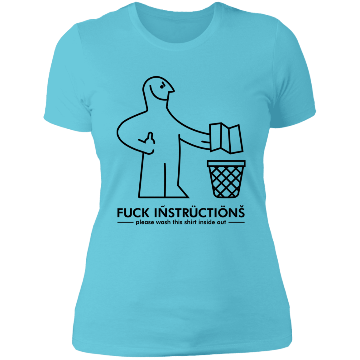 T-Shirts Cancun / S Fuck Instructions Women's Premium T-Shirt