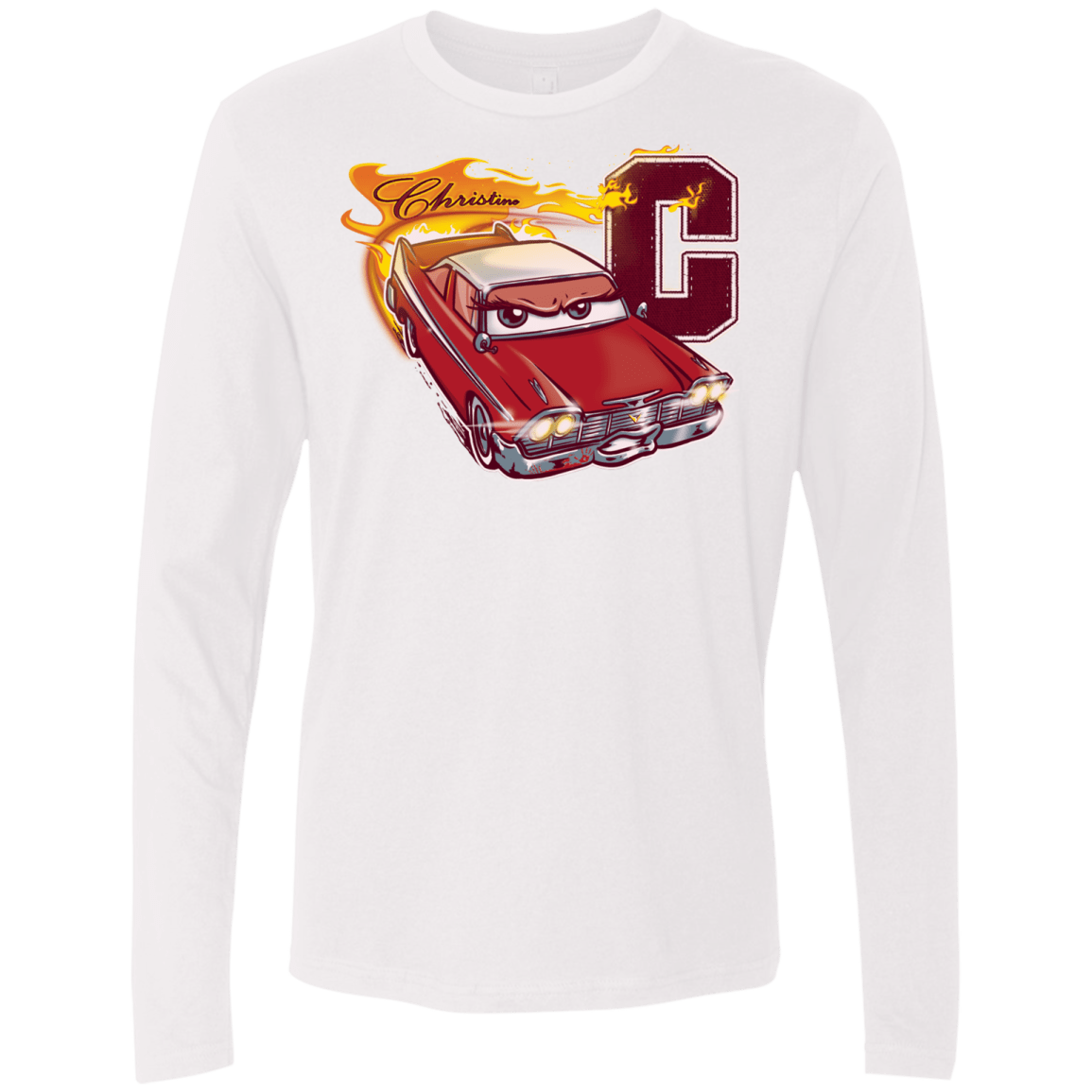 T-Shirts White / Small Fury And Fire Men's Premium Long Sleeve