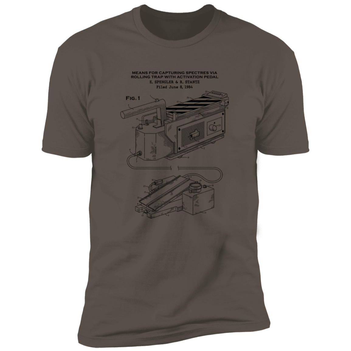 T-Shirts Warm Grey / S Ghost Trap Patent Men's Premium T-Shirt