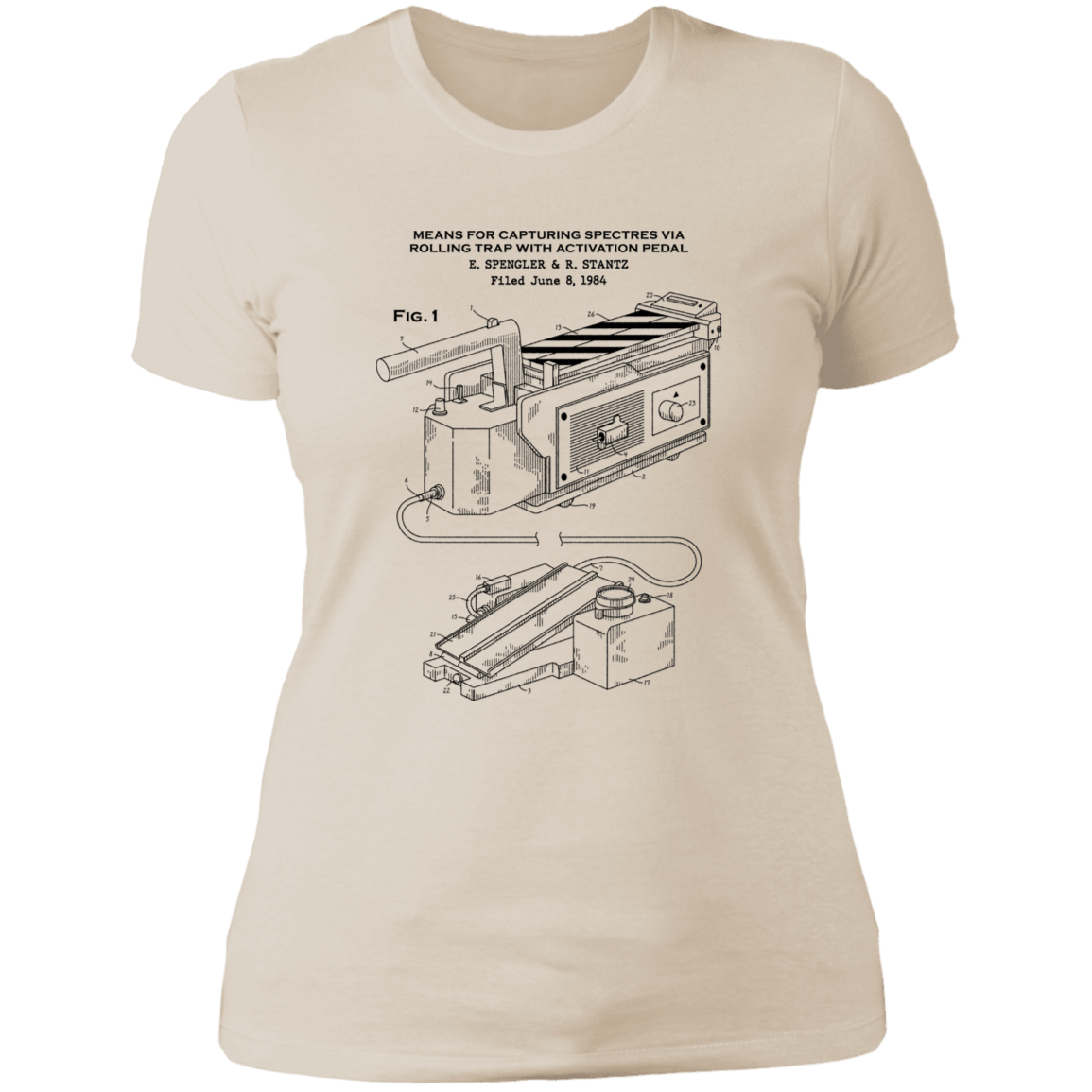 T-Shirts Ivory/ / S Ghost Trap Patent Women's Premium T-Shirt