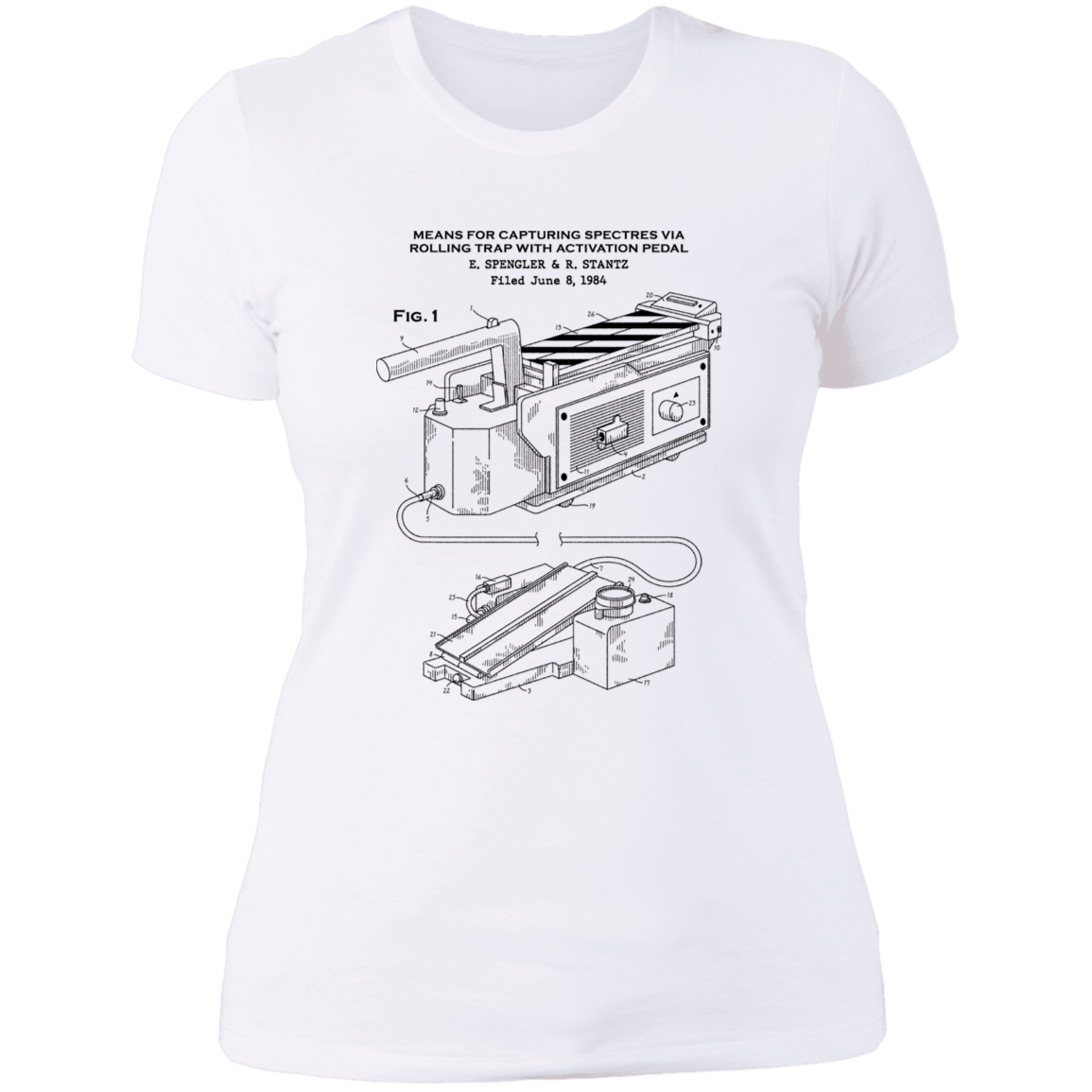 T-Shirts White / S Ghost Trap Patent Women's Premium T-Shirt