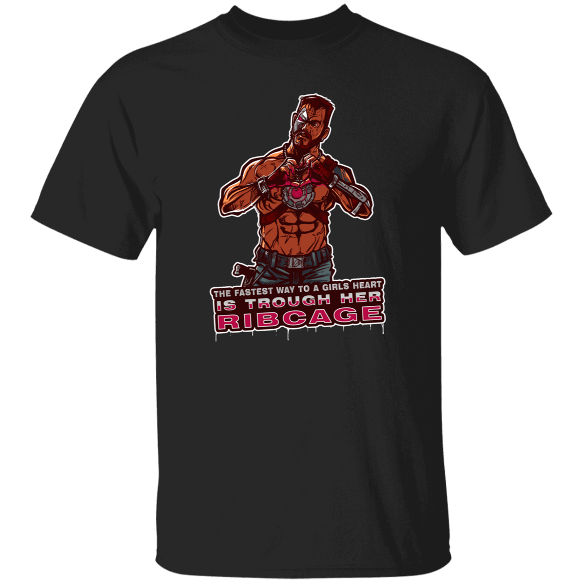 T-Shirts Black / S Girls Heart T-Shirt