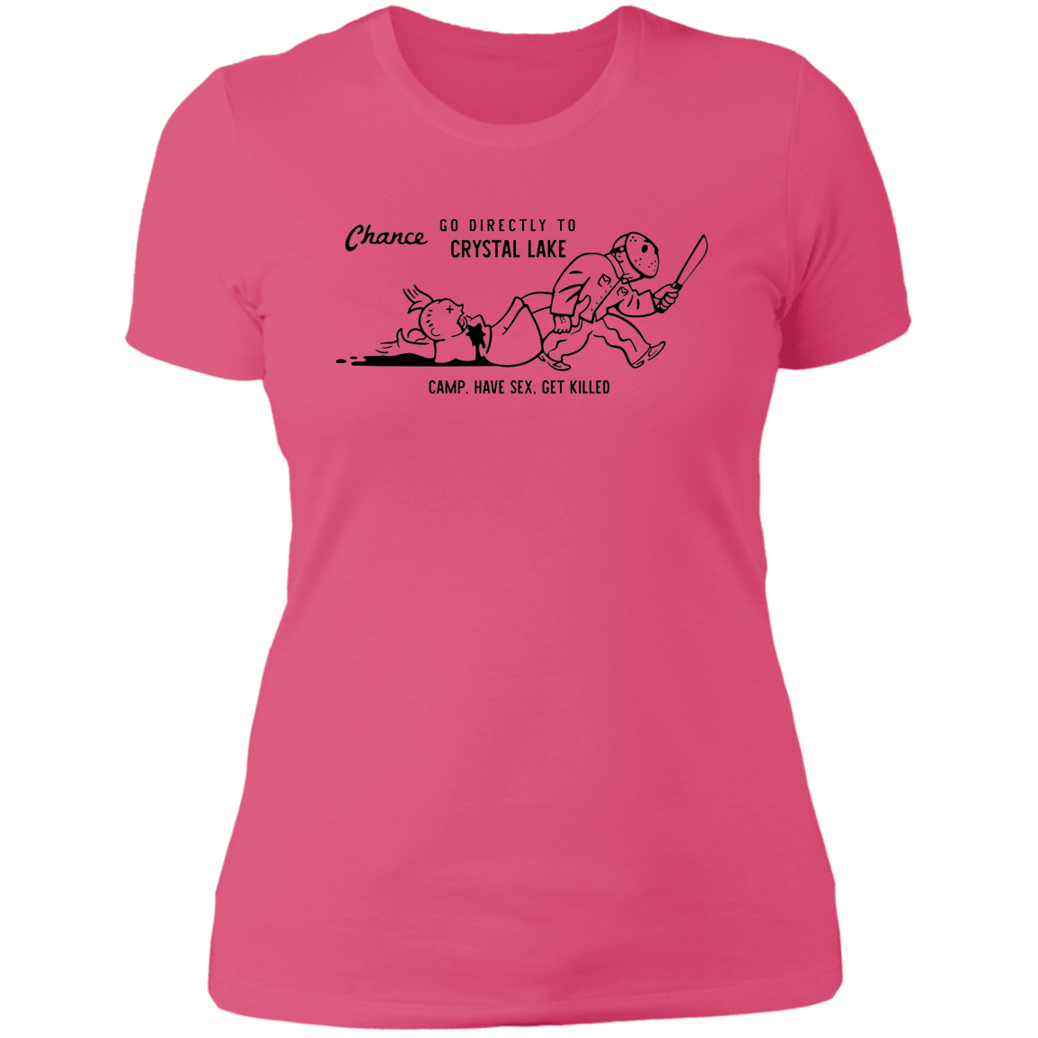 T-Shirts Hot Pink / S Go To Camp Women's Premium T-Shirt