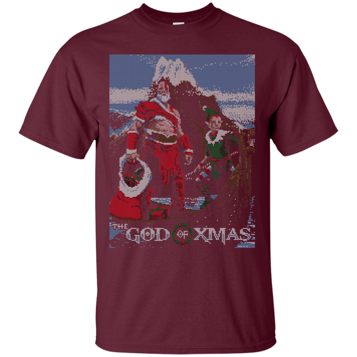 T-Shirts Maroon / S GOD OF XMAS T-Shirt