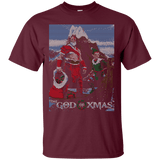 T-Shirts Maroon / S GOD OF XMAS T-Shirt