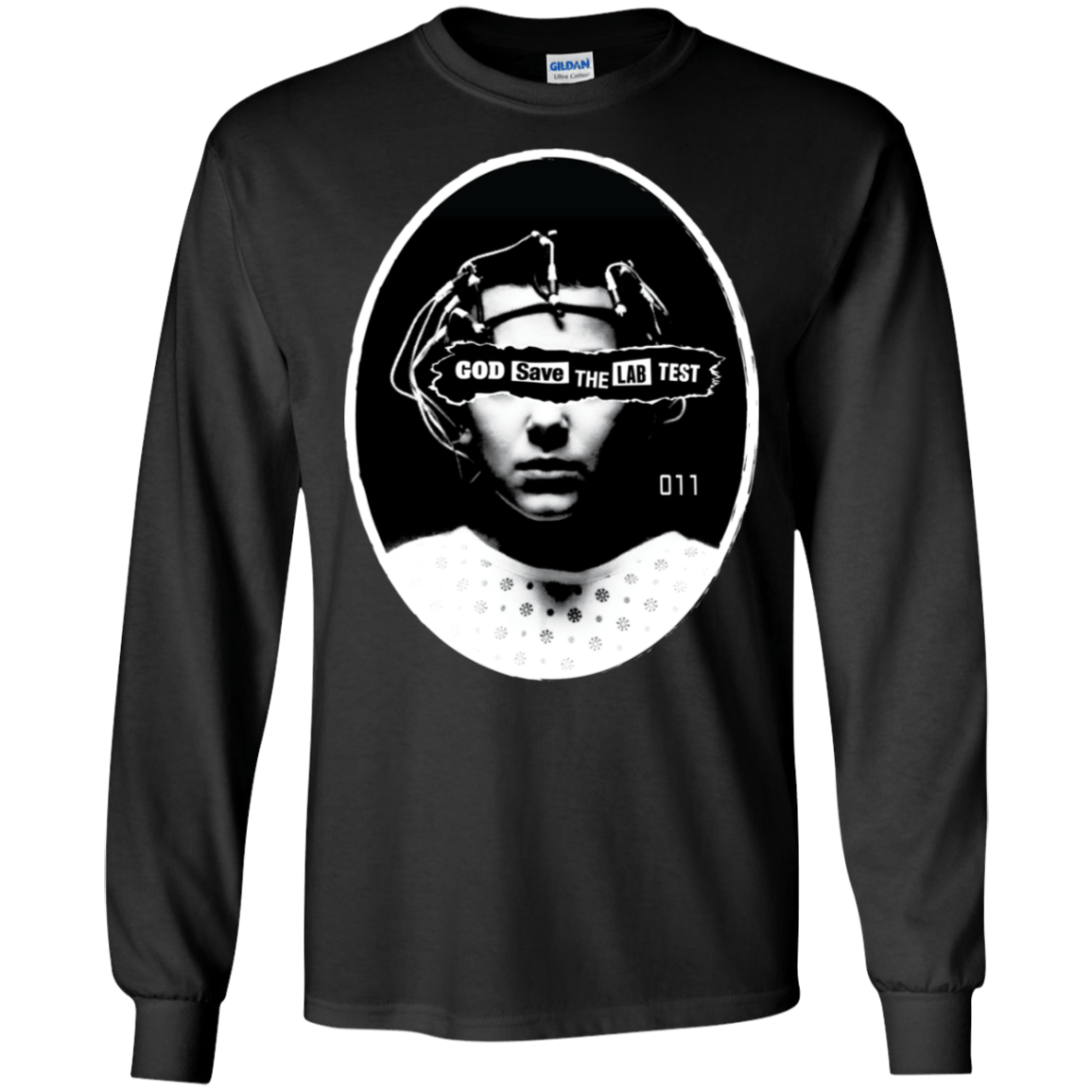 T-Shirts Black / S God Save The Lab Test Men's Long Sleeve T-Shirt