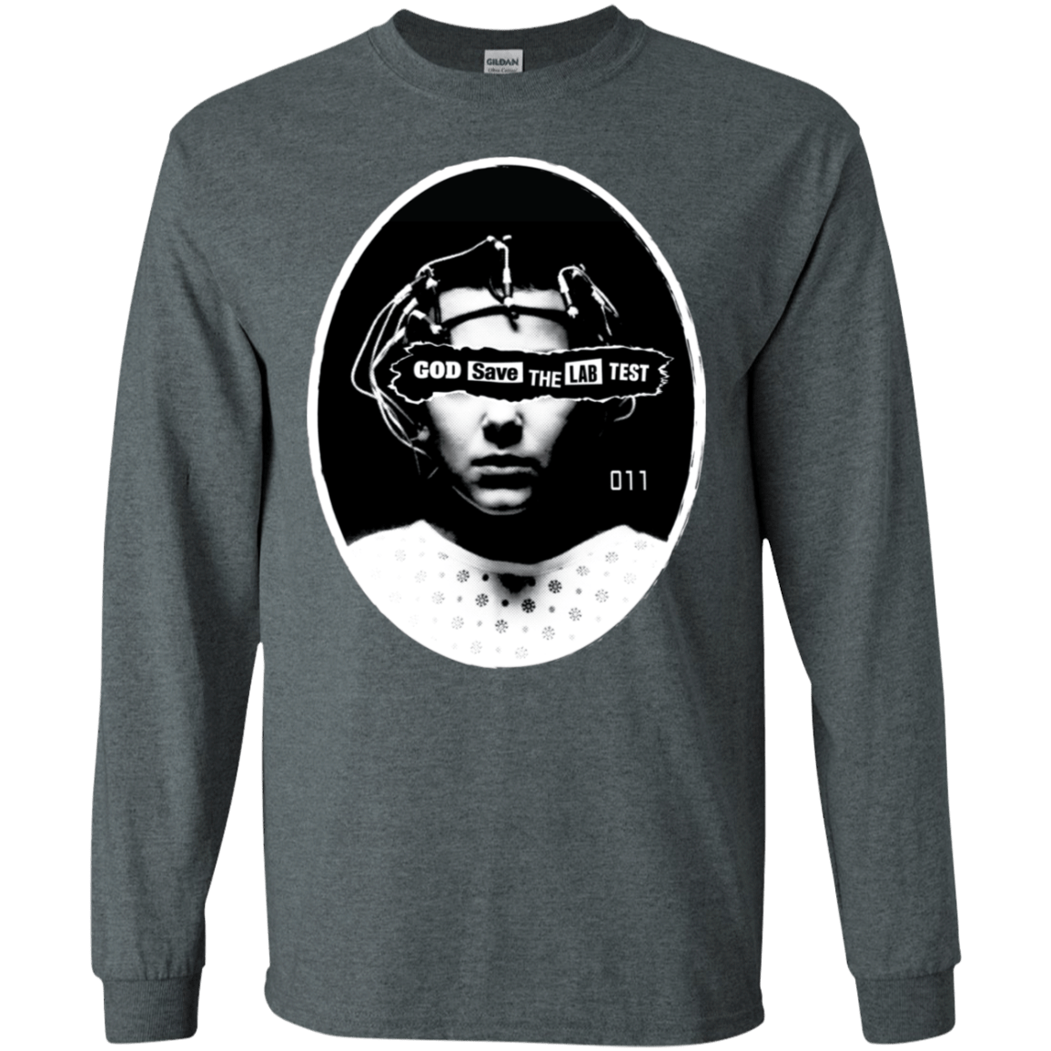 T-Shirts Dark Heather / S God Save The Lab Test Men's Long Sleeve T-Shirt