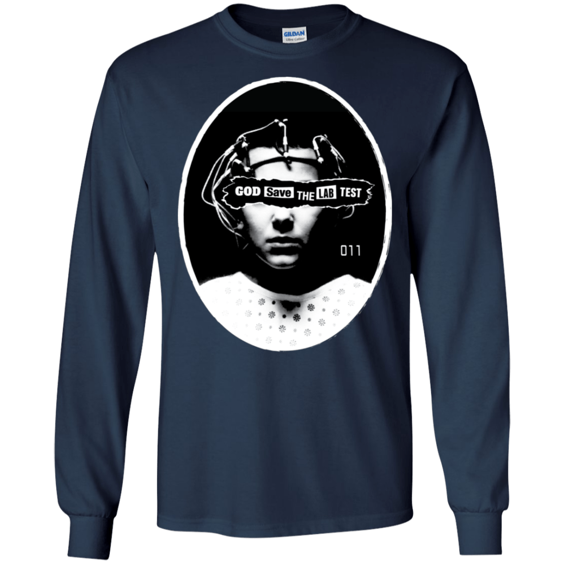 T-Shirts Navy / S God Save The Lab Test Men's Long Sleeve T-Shirt
