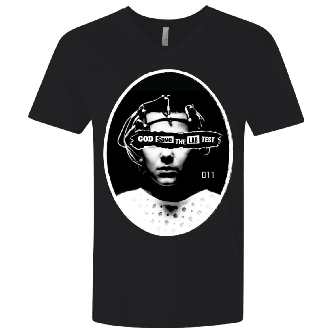 T-Shirts Black / X-Small God Save The Lab Test Men's Premium V-Neck