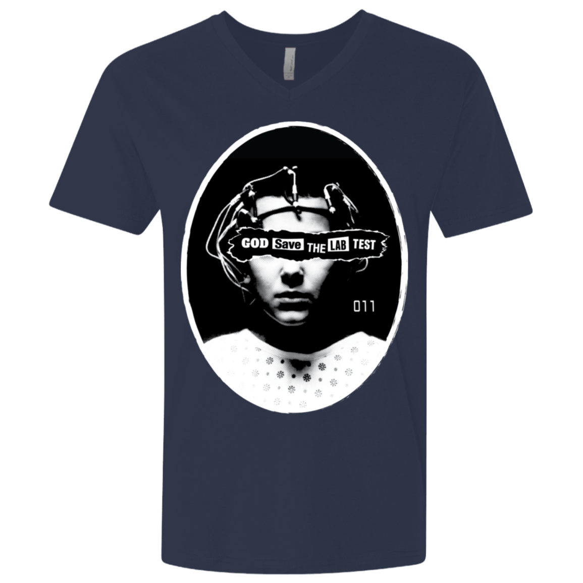 T-Shirts Midnight Navy / X-Small God Save The Lab Test Men's Premium V-Neck