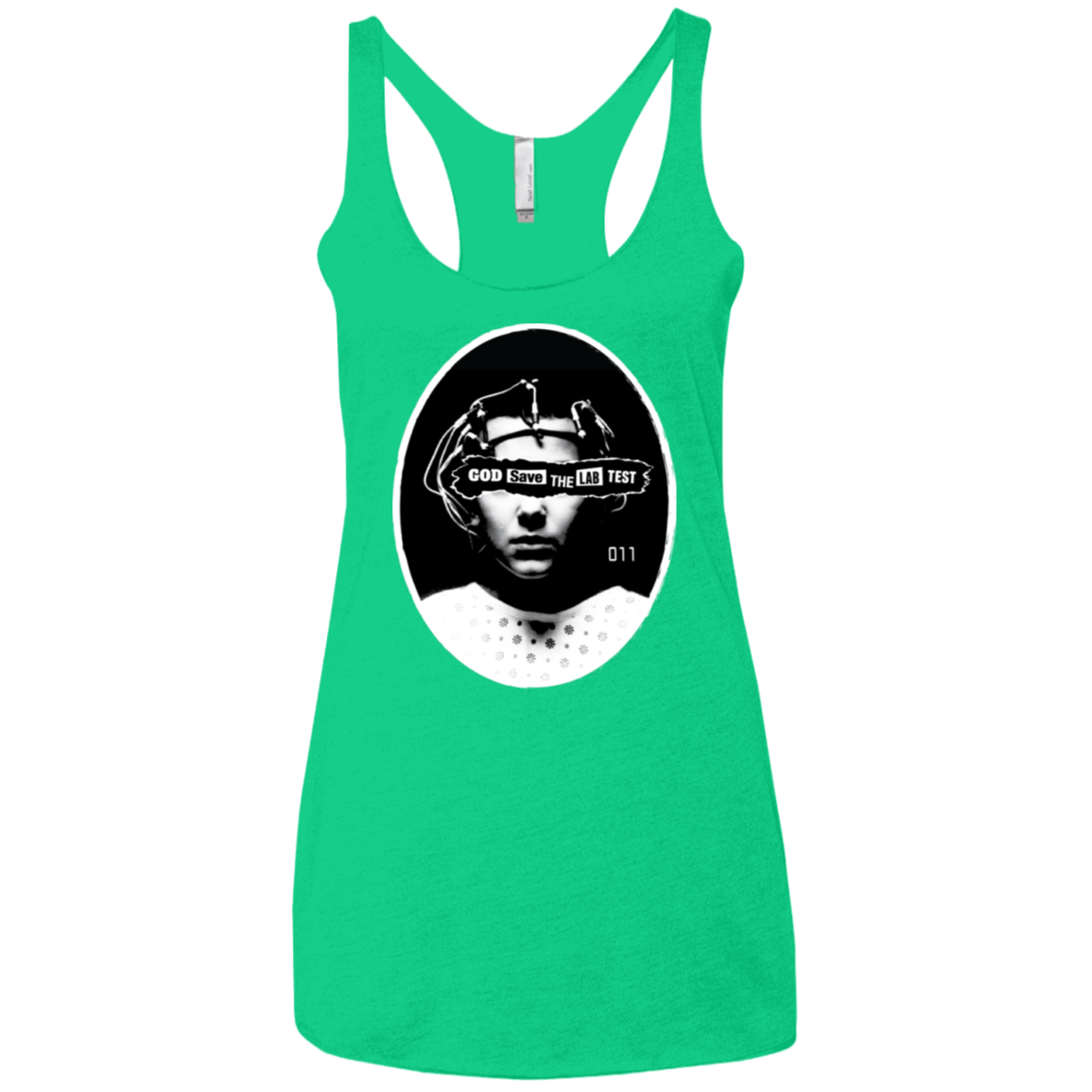 T-Shirts Envy / X-Small God Save The Lab Test Women's Triblend Racerback Tank
