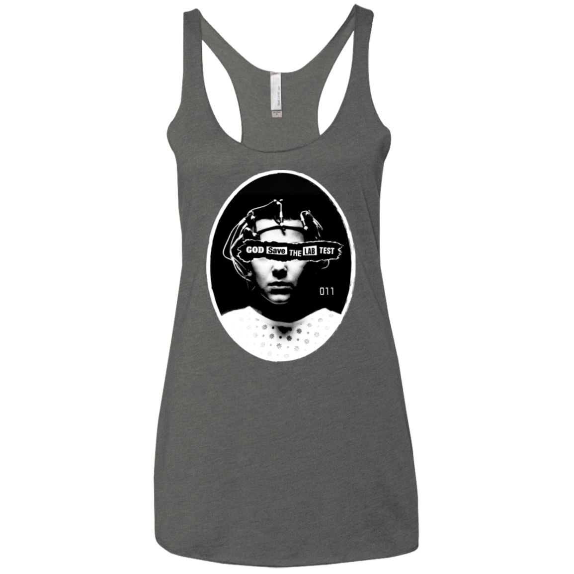 T-Shirts Premium Heather / X-Small God Save The Lab Test Women's Triblend Racerback Tank