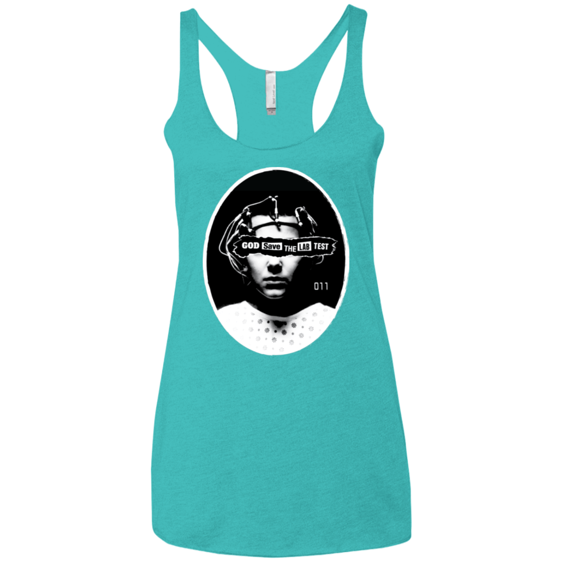 T-Shirts Tahiti Blue / X-Small God Save The Lab Test Women's Triblend Racerback Tank