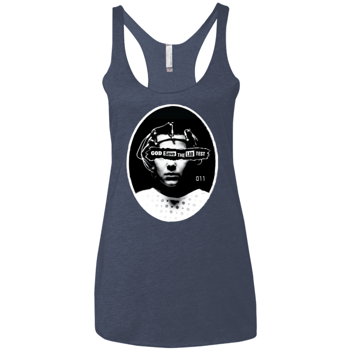 T-Shirts Vintage Navy / X-Small God Save The Lab Test Women's Triblend Racerback Tank