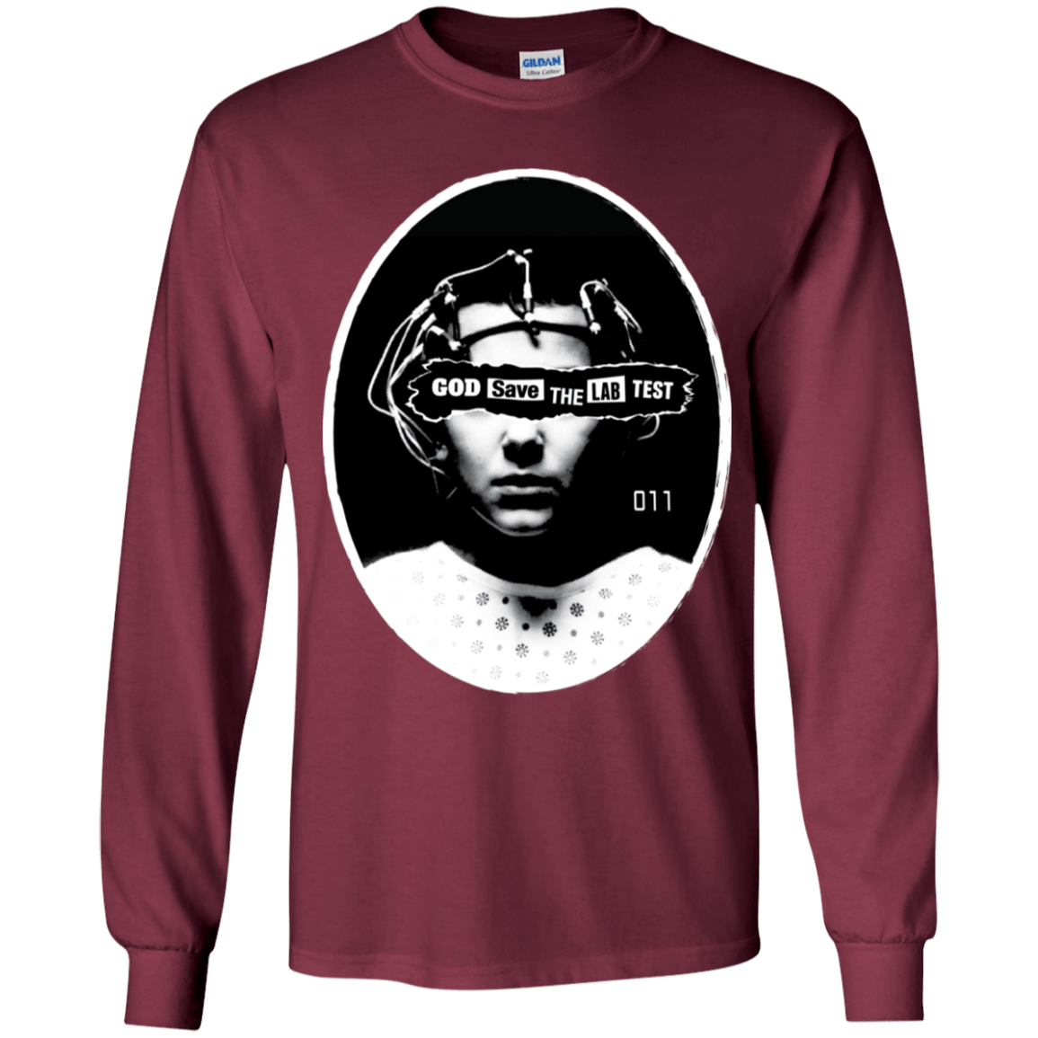 T-Shirts Maroon / YS God Save The Lab Test Youth Long Sleeve T-Shirt