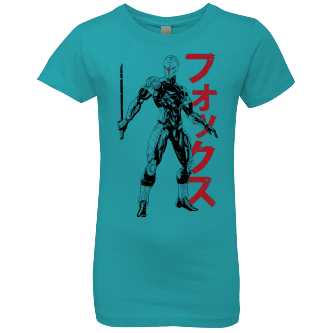 T-Shirts Tahiti Blue / YXS Gray Fox Girls Premium T-Shirt