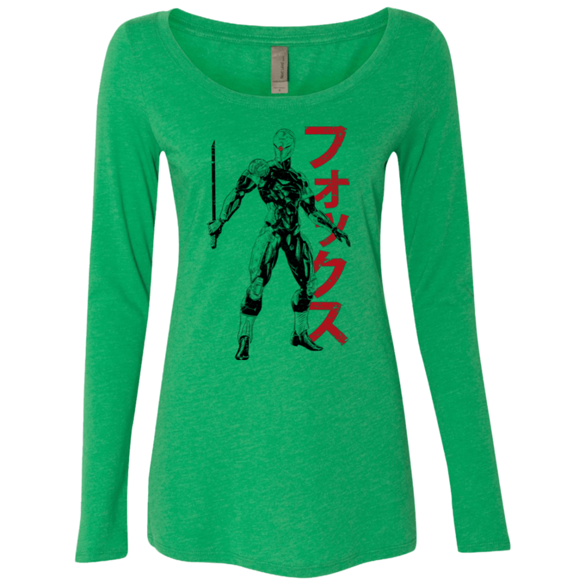 T-Shirts Envy / Small Gray Fox Women's Triblend Long Sleeve Shirt