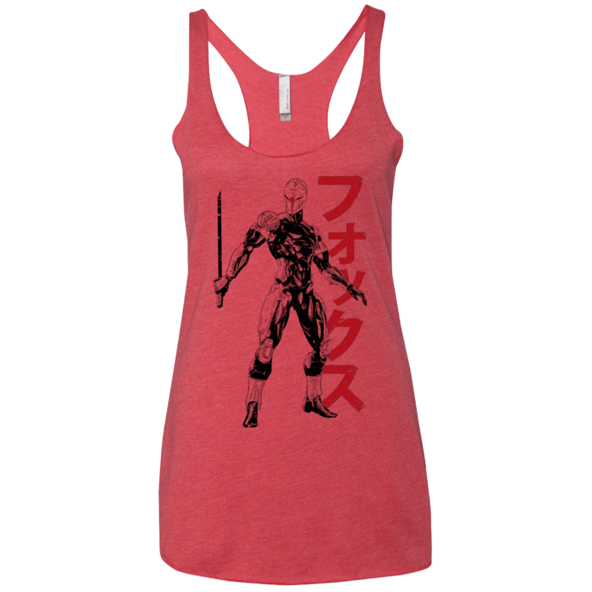 T-Shirts Vintage Red / X-Small Gray Fox Women's Triblend Racerback Tank