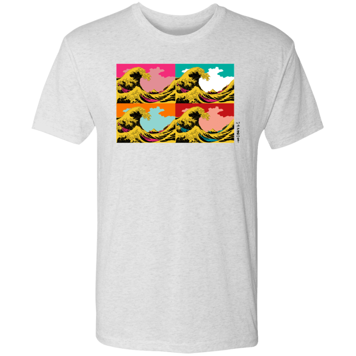 T-Shirts Heather White / S Great Pop Wave Men's Triblend T-Shirt