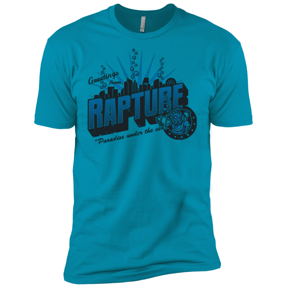 T-Shirts Turquoise / X-Small Greetings from Rapture Men's Premium T-Shirt