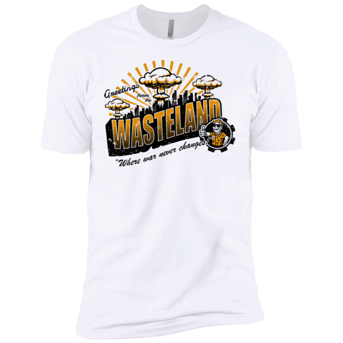 T-Shirts White / X-Small Greetings from the Wasteland! Men's Premium T-Shirt