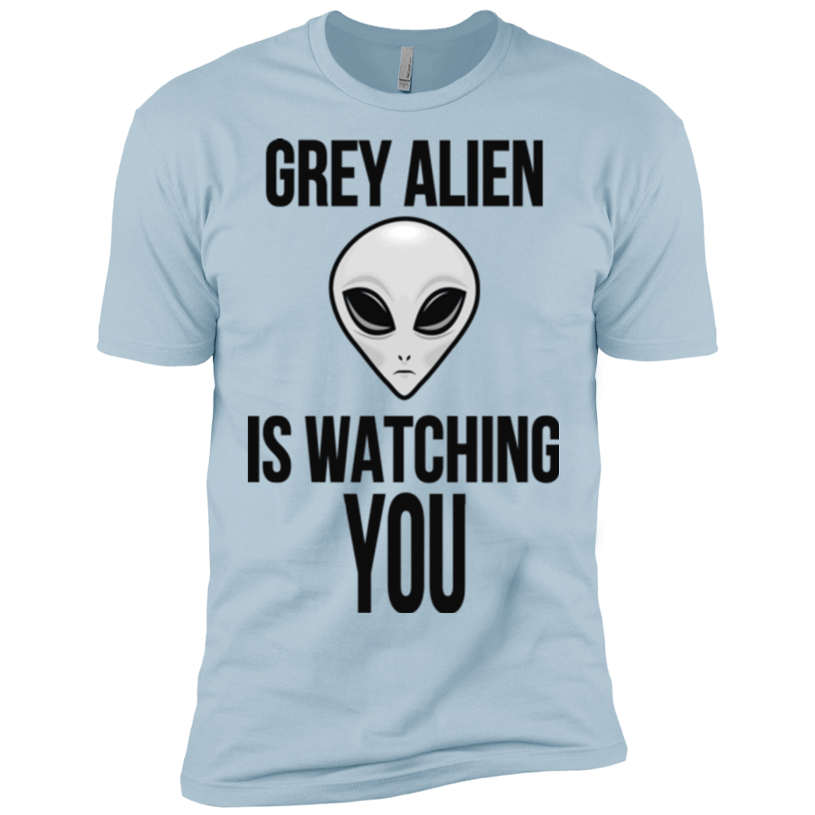 T-Shirts Light Blue / X-Small Grey Alien Men's Premium T-Shirt