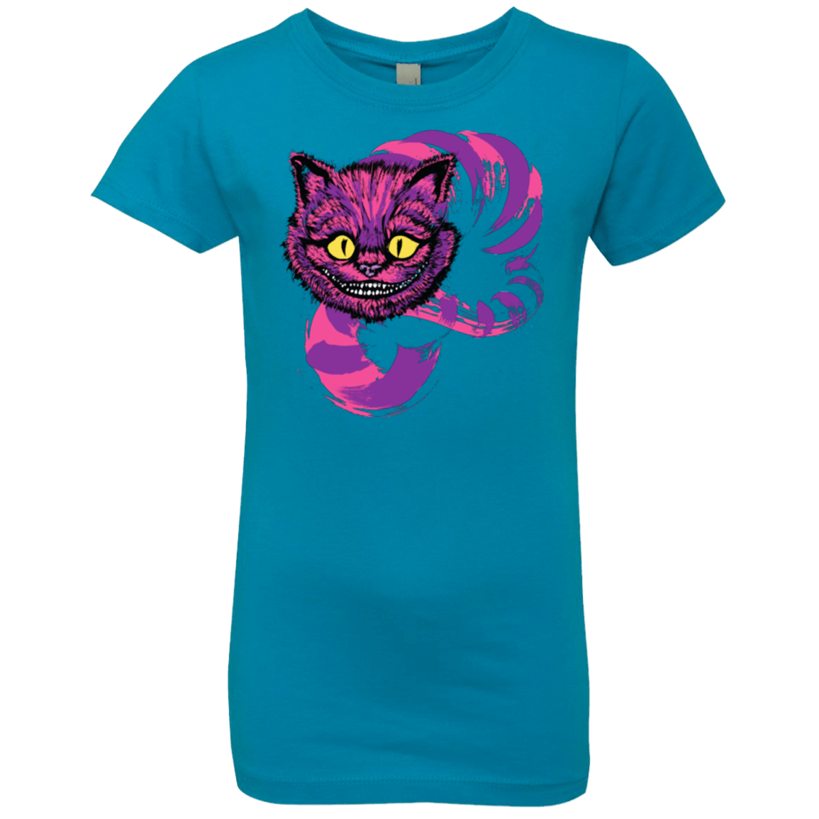 T-Shirts Turquoise / YXS Grinning Like A Cheshire Cat 2 Girls Premium T-Shirt