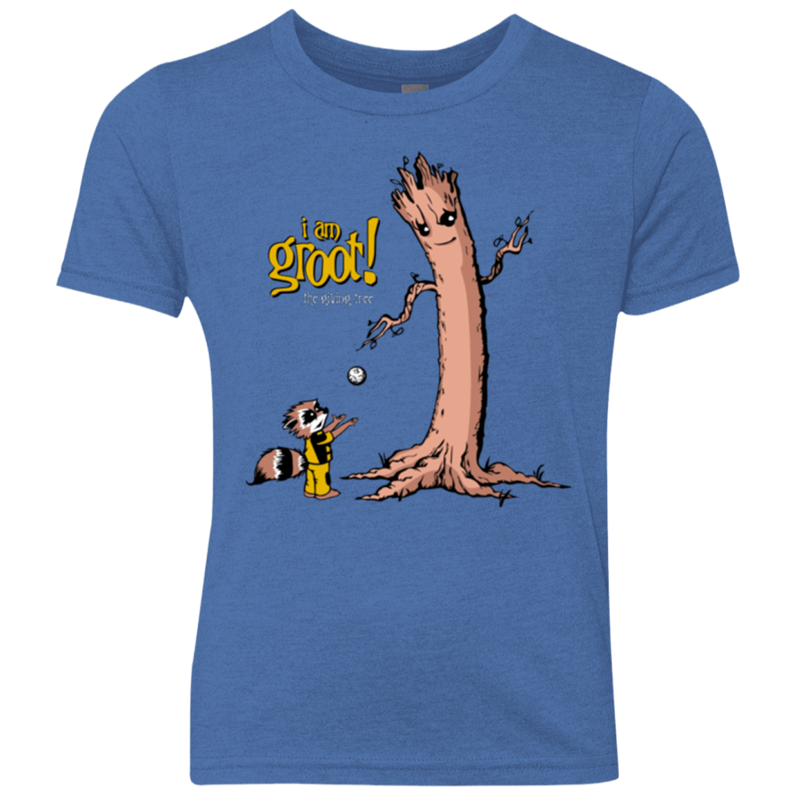 T-Shirts Vintage Royal / YXS Groot Is Giving Youth Triblend T-Shirt