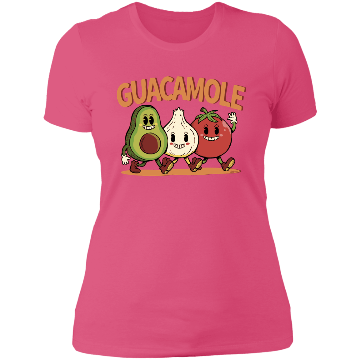 T-Shirts Hot Pink / S Guacamole Women's Premium T-Shirt