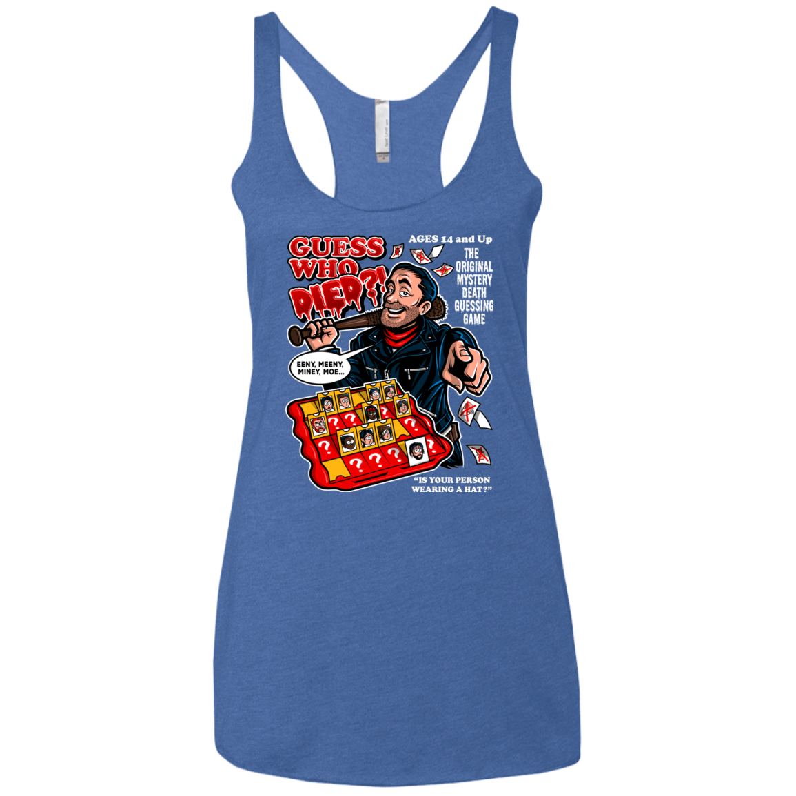 T-Shirts Vintage Royal / X-Small Guess who Died Women's Triblend Racerback Tank