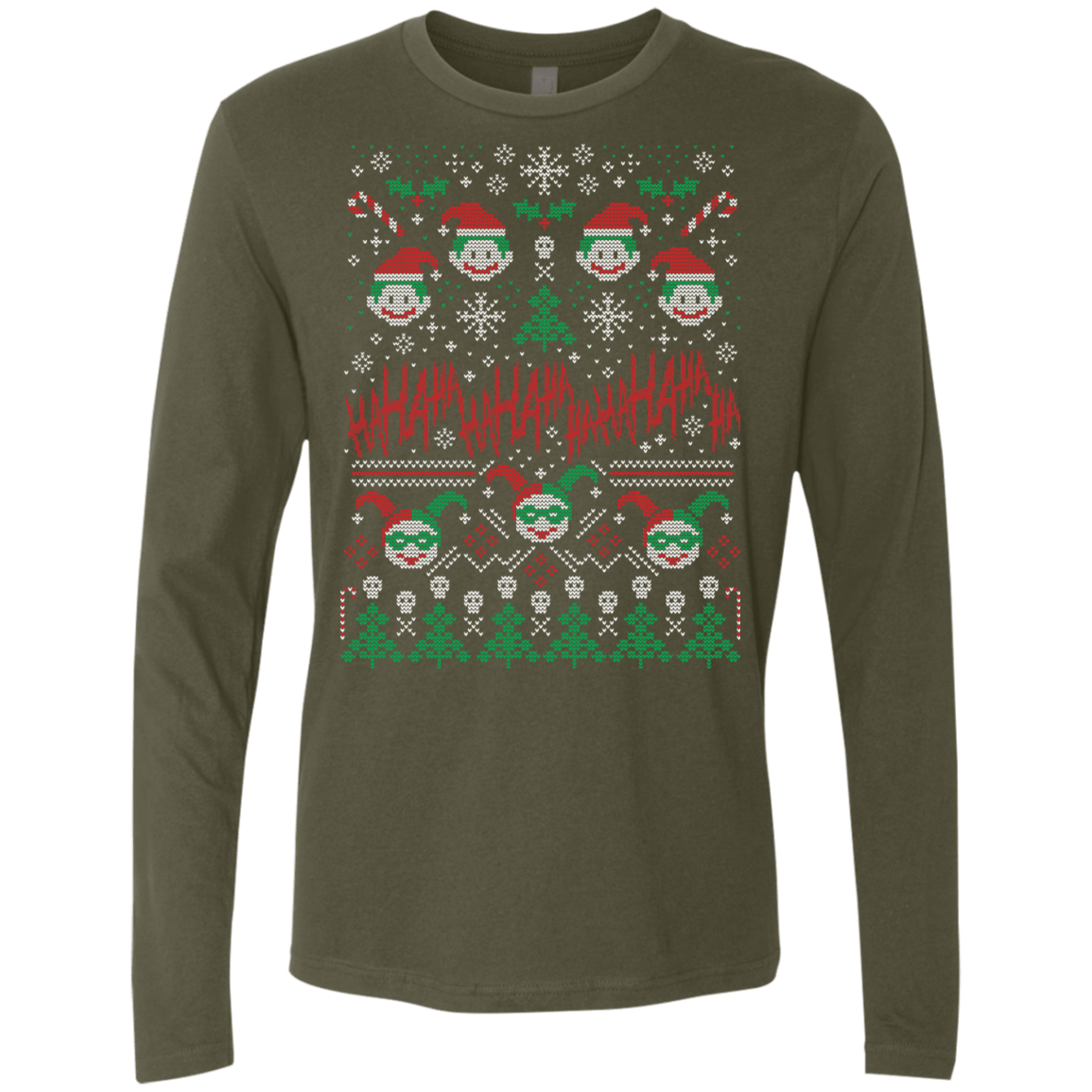 T-Shirts Military Green / Small HaHa Holidays Men's Premium Long Sleeve