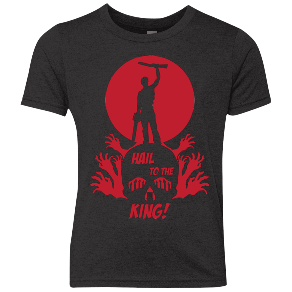 T-Shirts Vintage Black / YXS Hail to the King Youth Triblend T-Shirt