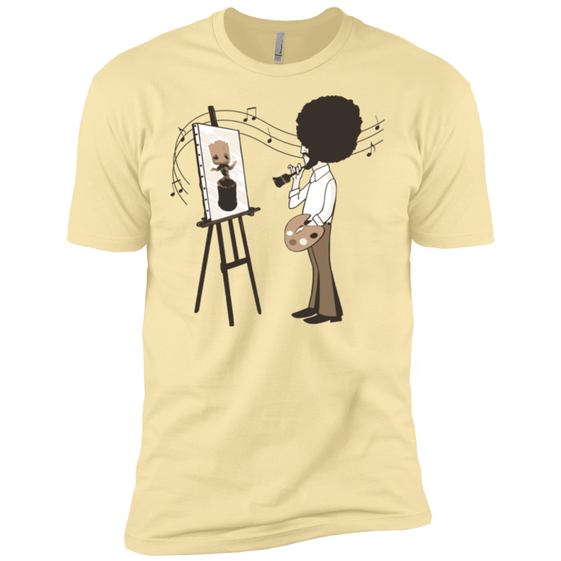 T-Shirts Banana Cream / X-Small Happy Little Tree Men's Premium T-Shirt